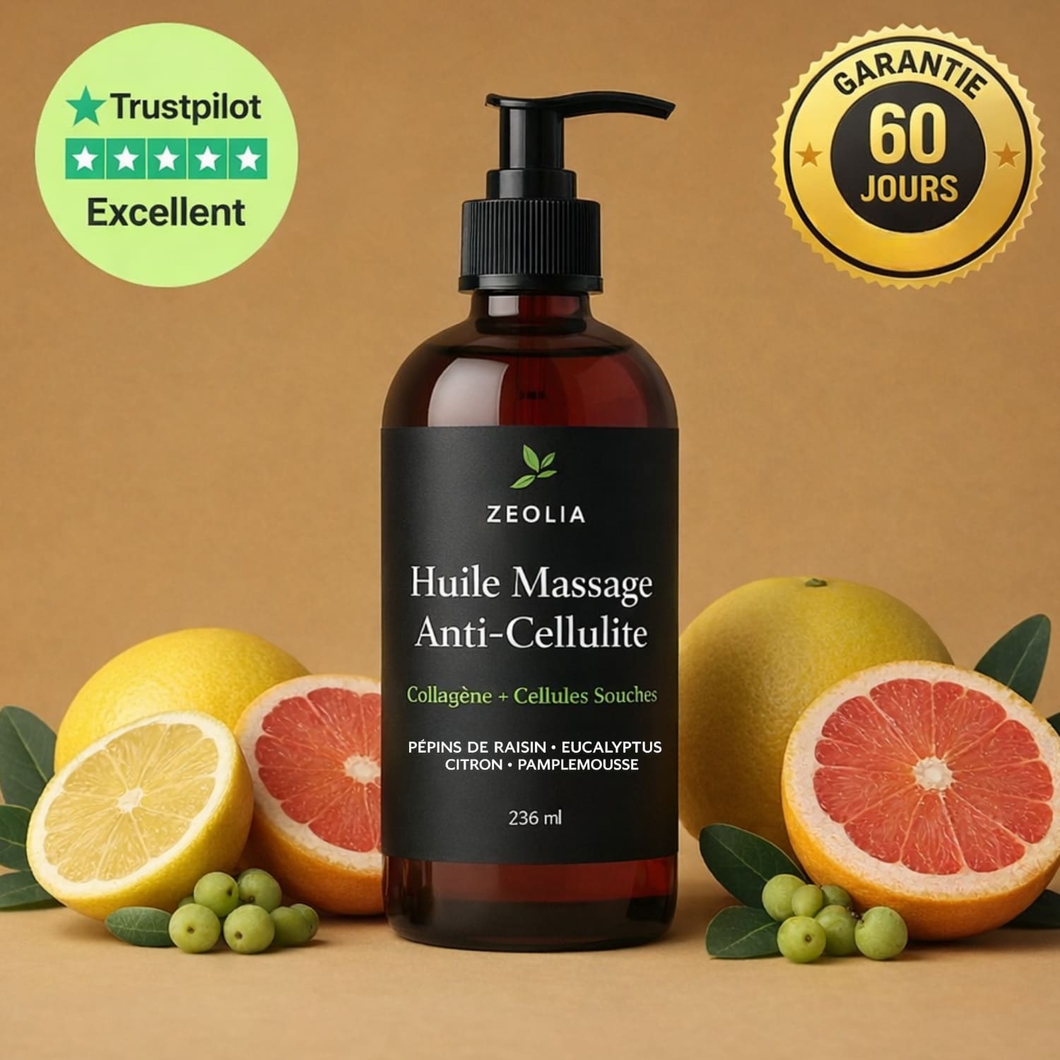 Huile de Massage anti-cellulite ZEOLIA